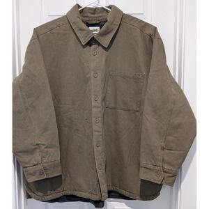 NWOT Woolrich Men's 3XL Khaki Quilted Lined Canvas Barn Chore Jacket VERY NICE!